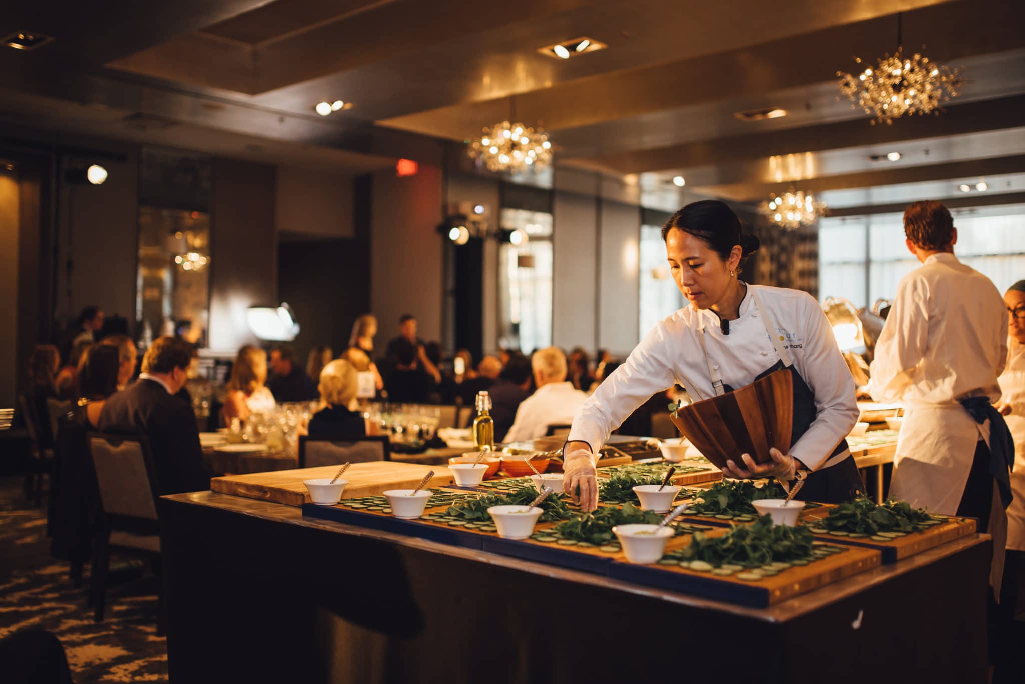 Chef Daniel Humm in the kitchen
